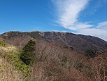 火打石岳から明神ヶ岳を望む