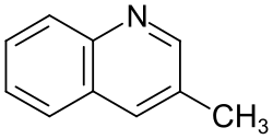 Strukturformel von 3-Methylchinolin