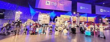 ANA Avatar XPRIZE Competition Finals ANA Avatar XPRIZE Competition Finals with all Robots in the Arena.jpg