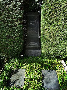 Adolf Kraemer-Parree (1832–1910) Agrarwissenschaftler, Hochschullehrer. Marie Kraemer-Parree (geb. 31. März 1832; gest. 18. November 1912) Grab, Friedhof Enzenbühl, Zürich