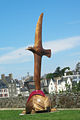 Une œuvre en bois exposée à Saint-Malo, représentant un albatros a été offerte par la section Chilienne de l'Amicale Internationale des Cap Horniers.