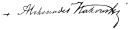 Aleksander Kakowski's signature