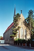 Barby: Franziskanerkirche St. Johannis, ab 1264, Westfenster mit Maßwerk