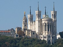 die Fourvière-Kathedrale in Lyon