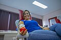 Donante de sangre en el Banco de Sangre HOH