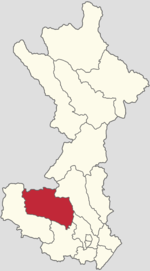 Location within Huairou District