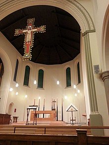 The church of St Mary Magdalene (Toronto) set up for Tenebrae during Holy Week Church of St Mary Magdalene Toronto Tenebrae.jpg