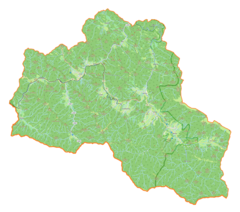 Mapa lokalizacyjna gminy Cisna