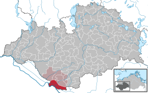 Poziția localității Dömitz