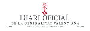 Miniatura para Diario Oficial de la Generalidad Valenciana