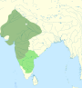 Делийский султанат при династии Халджи - на основе Исторического атласа Южной Азии.svg