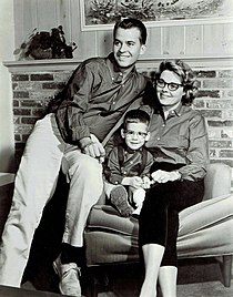 Clark with his first wife Barbara Mallery, and son Richard A. Clark, pictured 1960. Dick Clark with his Family (1960 ABC TV Press Photo).jpg
