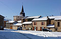L'église domine le village de Brillac