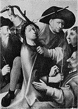 Crowning with Thorns, Museum of Fine Arts Bern (black and white photograph of colour painting)