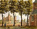 Gezicht op het kasteel te IJsselmonde, door Jan de Beijer (18e eeuw)