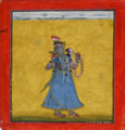 பத்திரகாளி, Gouache on paper (1660-70).