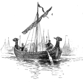 Book illustration (1902) "Lübeck ship" From Hanseatic League Ships of the 14th and 15th Centuries