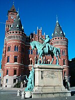 Statue équestre de Magnus Stenbock, Helsingborg