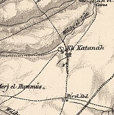 Серия исторических карт района Хирбат аль-Мунтар (1870-е гг.) .Jpg