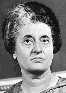 Indira Gandhi (nee Nehru) was the only child of the India's first Prime Minister, Jawaharlal Nehru. She is the first and only woman Prime Minister of India and the second-longest-serving Prime Minister. Indira Gandhi 1977.jpg