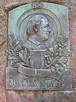 Justus Wilhelm Lyra, dargestellt auf dem Denkmal von 1905 in Osnabrück