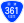 国道361号標識