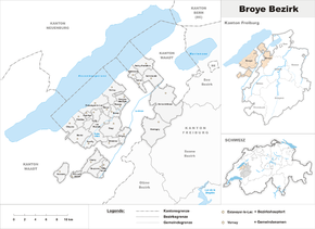 Karte von Broyebezirk