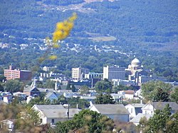 A view of Wilkes-Barre from Giants Despair Mountain (in Laurel Run)