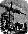 L'église de Ploaré (dessin de 1879).