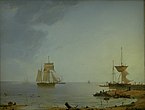 Skibe ved Sjællands kyst Morgen (1845)