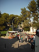 Avenida de la Morenica ya empezada la romería