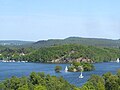 Die Liebesinsel (der ehemalige Burgberg) bei Edersee-Vollstau