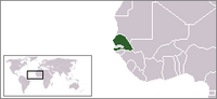 Locatie van Republique du Sénégal