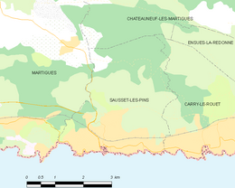 Sausset-les-Pins - Localizazion