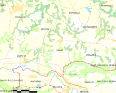 Map commune FR insee code 40118.png