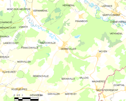 Kart over Gerbéviller