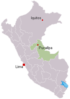 The plane, headed from Lima to Pucallpa to Iquitos, crashed outside Pucallpa at 21:20 UTC.