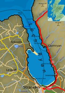 Karte von Loch Ryan