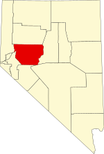 Map of Nevada highlighting Churchill County.svg