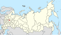Ивановская область на карте России