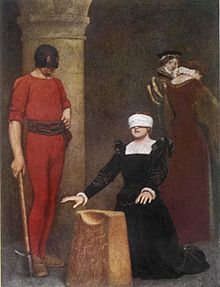 The execution of Queen Mary by James Dromgole Linton Mary Queen of Scots About to be Executed at Fotheringay (Sir James D.Linton).jpg