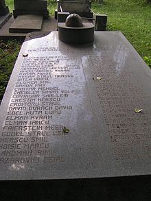 Memorial for the Jewish martyrs of Falticeni Memorial for the Jewish martyrs of Falticeni in 1916-1920.jpg