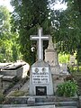 Mormântul prof.dr. Mihai Todosia în cimitirul Mănăstirii Podgoria Copou