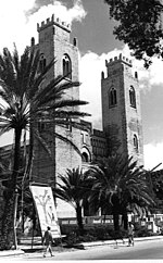 The Mogadishu Cathedral, the former seat of the Roman Catholic Diocese of Mogadiscio Mogadischu Cathedral.jpg