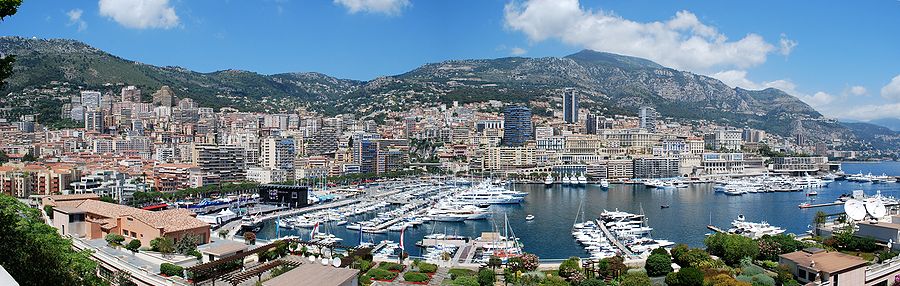 A wide view of La Condamine, Monaco