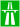 simbolo por aŭtovojo ekzemple en Svislando aŭ Svedio (verda)