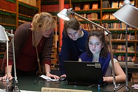 Editathon alla Notte europea dei musei 2019 al Rijksmuseum di Amsterdam, nei Paesi Bassi.