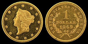 The Gold dollar ("Type I")