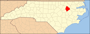 Locator Map of Edgecombe County, North Carolin...