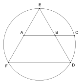 Odom's construction: AB : BC = AC : AB = ph : 1 Odom.svg